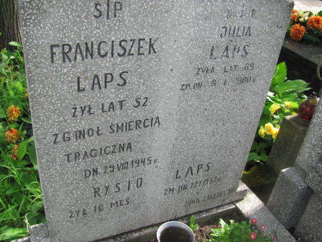 Julia Laps Radzymin - Grobonet - Wyszukiwarka osób pochowanych