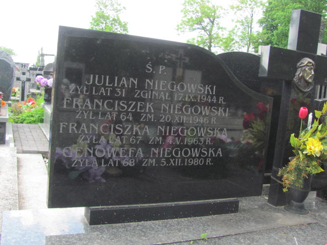 Julian Niegowski Radzymin - Grobonet - Wyszukiwarka osób pochowanych