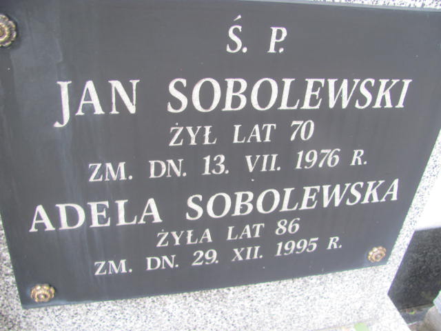 Adela Sobolewska 1909 Radzymin - Grobonet - Wyszukiwarka osób pochowanych