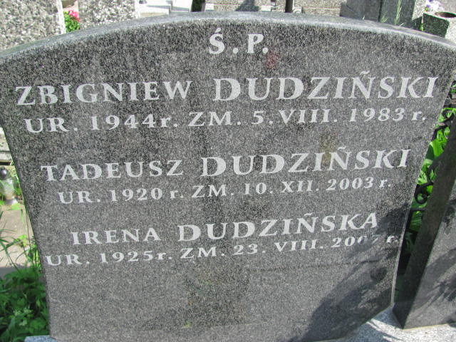 Tadeusz Dudziński 1920 Radzymin - Grobonet - Wyszukiwarka osób pochowanych