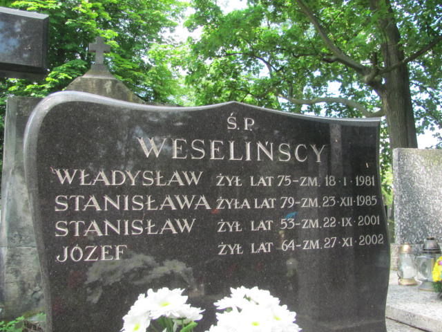 Józef Weseliński 1938 Radzymin - Grobonet - Wyszukiwarka osób pochowanych