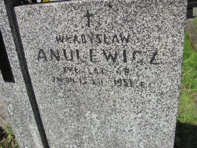 Władysław Anulewicz 1907 Radzymin - Grobonet - Wyszukiwarka osób pochowanych