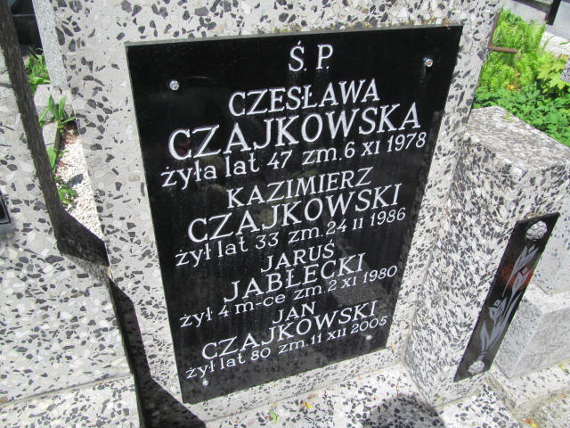 Kazimierz Czajkowski 1952 Radzymin - Grobonet - Wyszukiwarka osób pochowanych