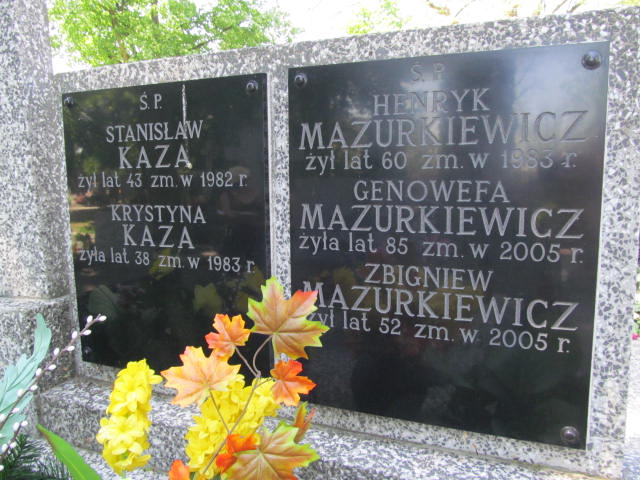 Stanisław Kaza 1938 Radzymin - Grobonet - Wyszukiwarka osób pochowanych